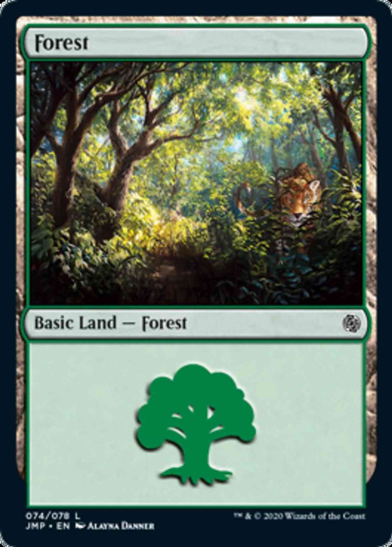 Forest (74) magic card front