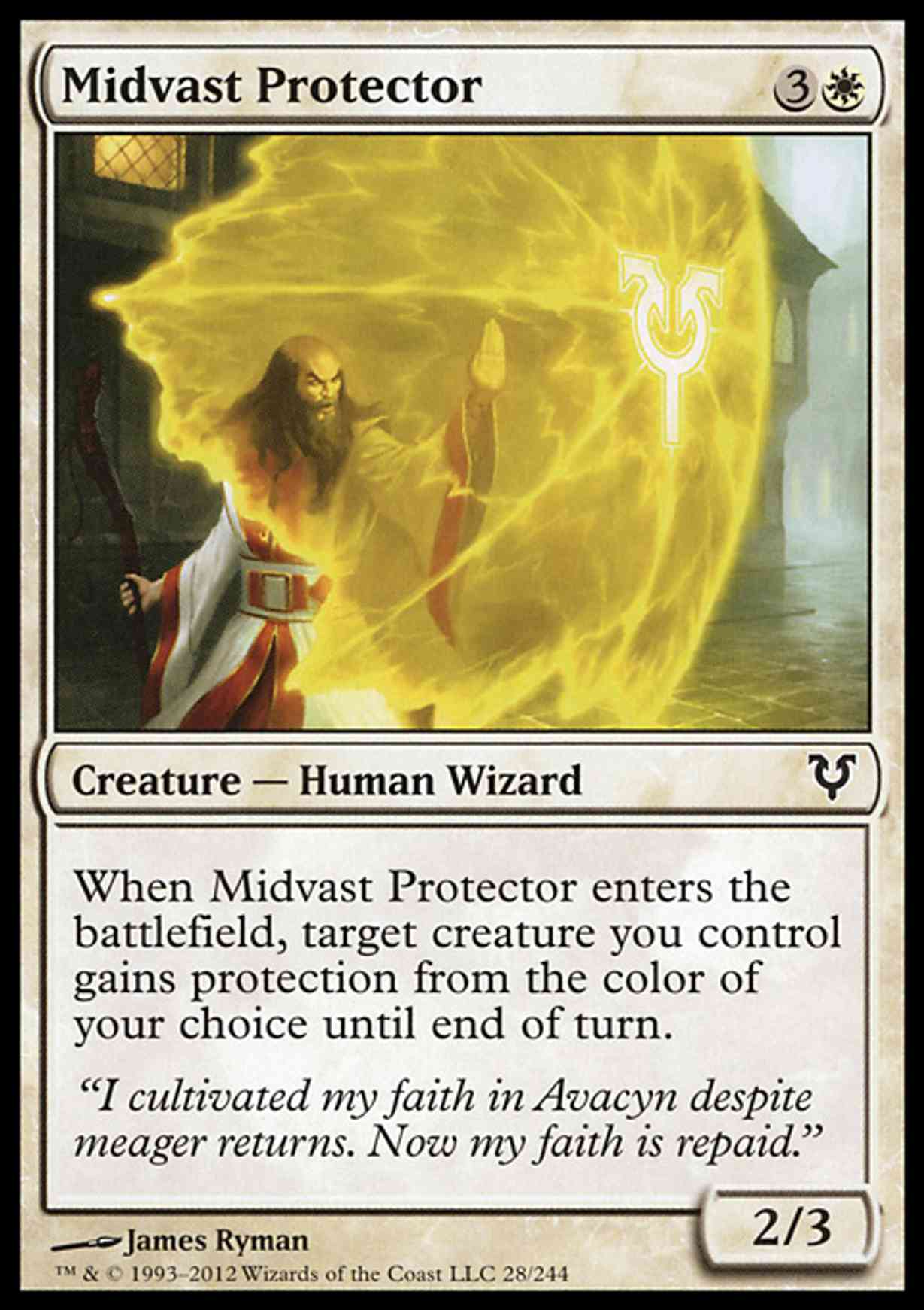Midvast Protector magic card front