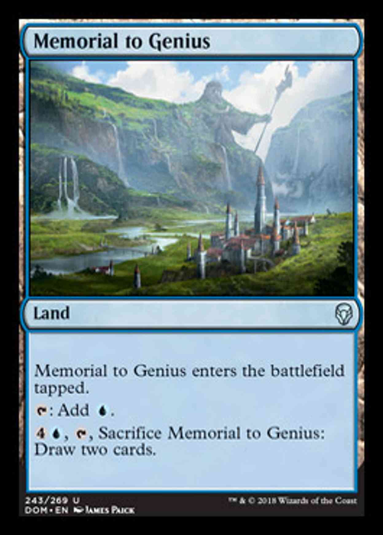 Memorial to Genius magic card front