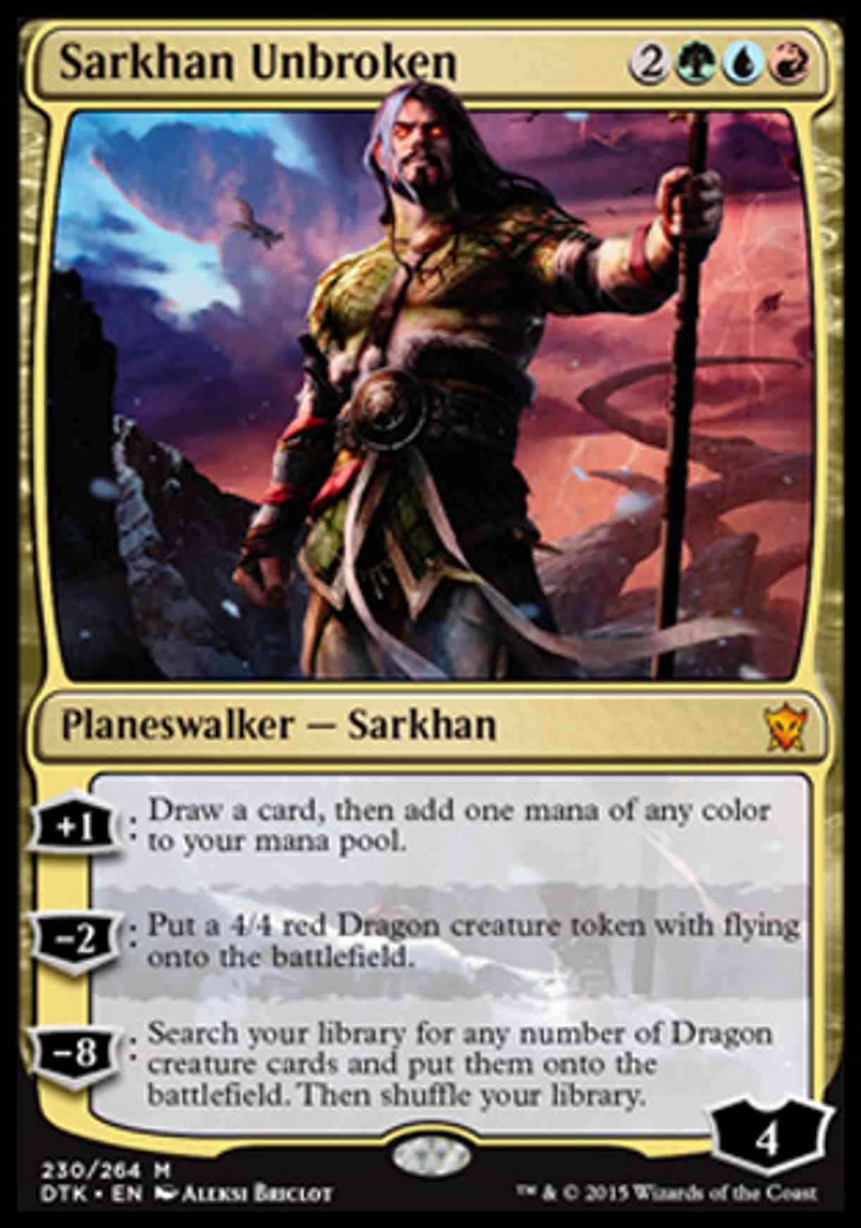Sarkhan Unbroken magic card front