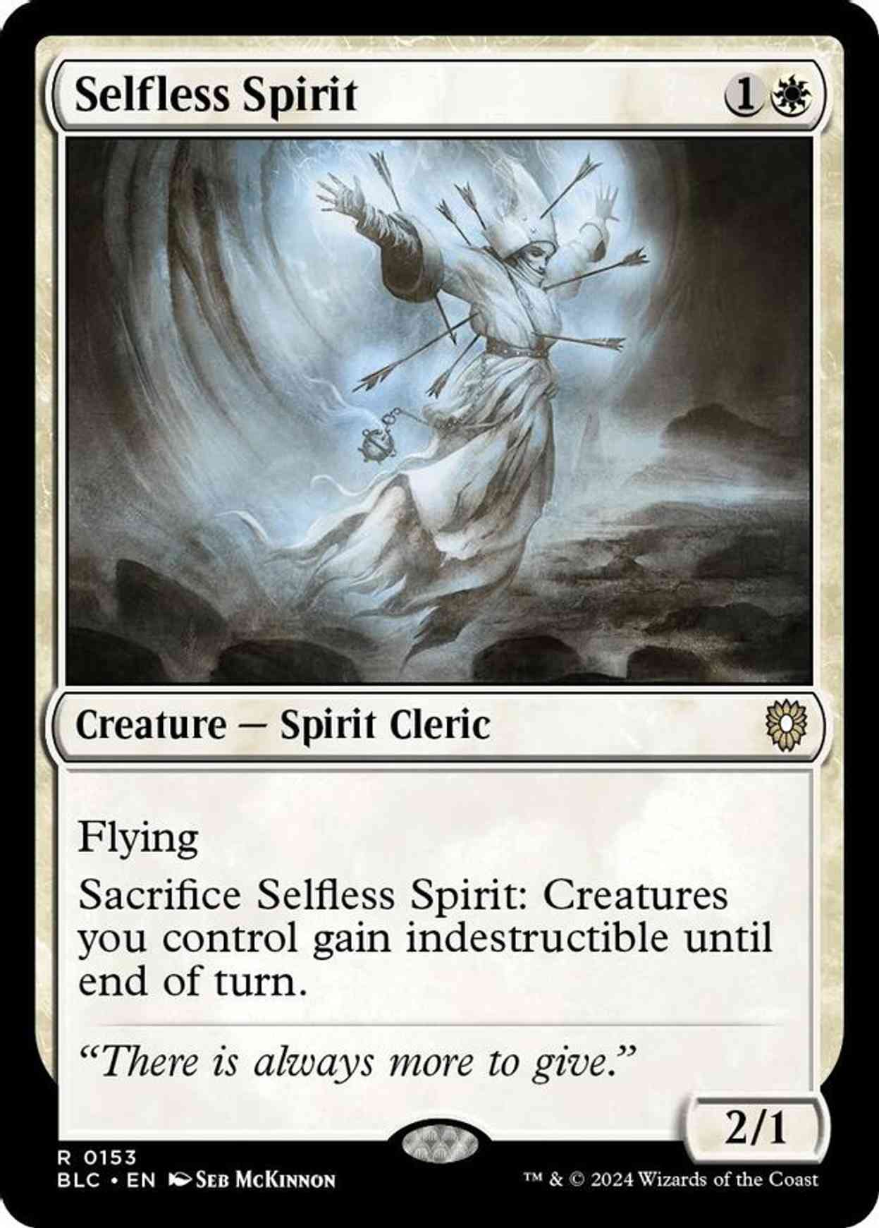 Selfless Spirit magic card front