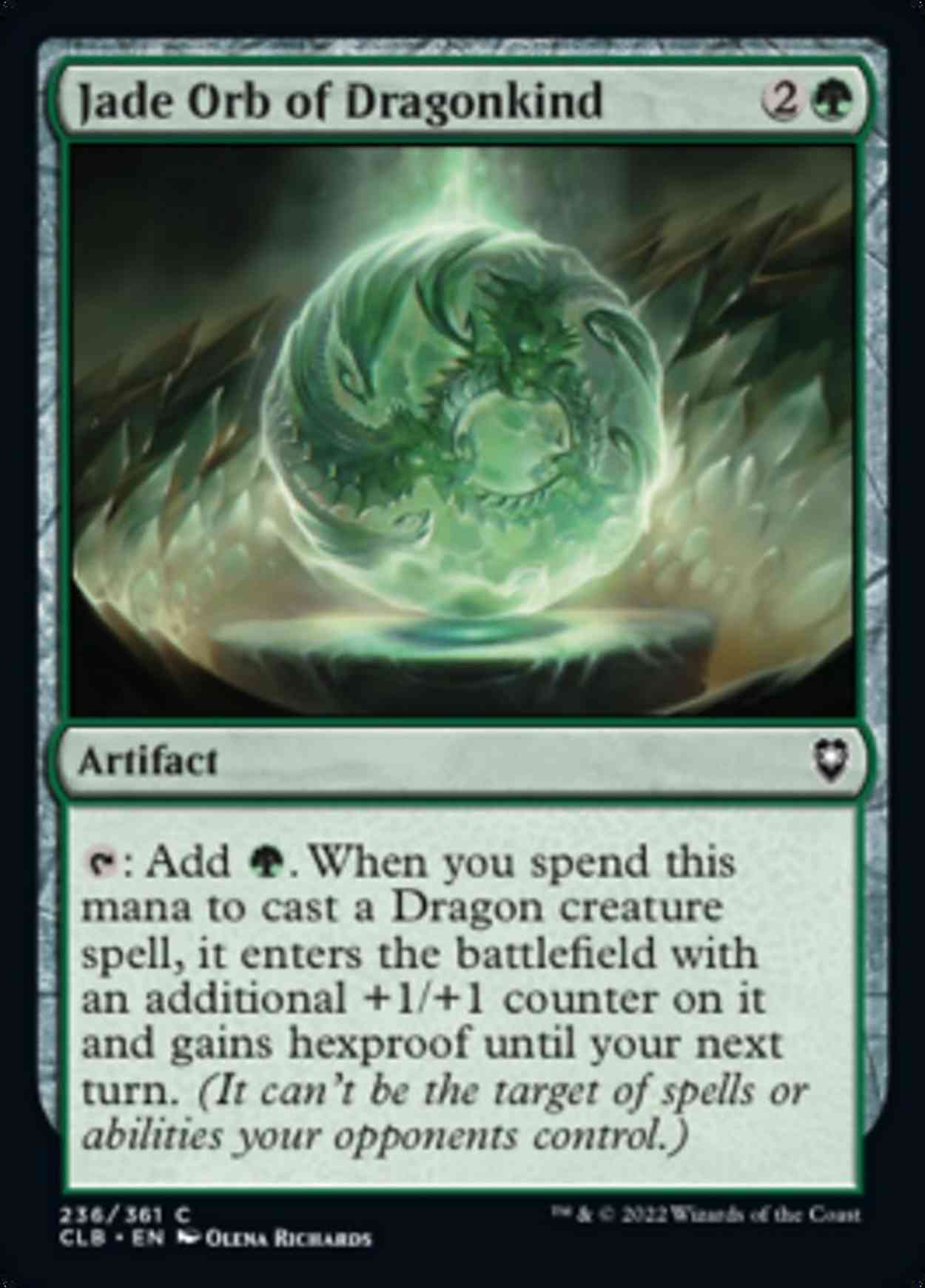 Jade Orb of Dragonkind magic card front