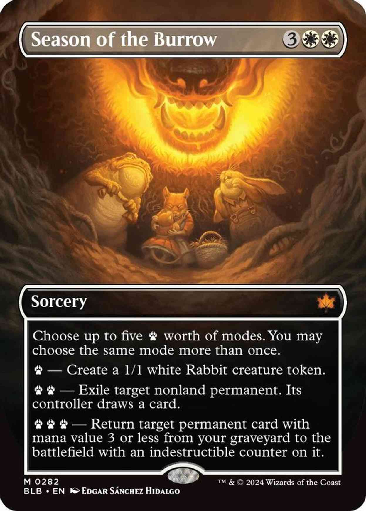 Season of the Burrow (Borderless) magic card front