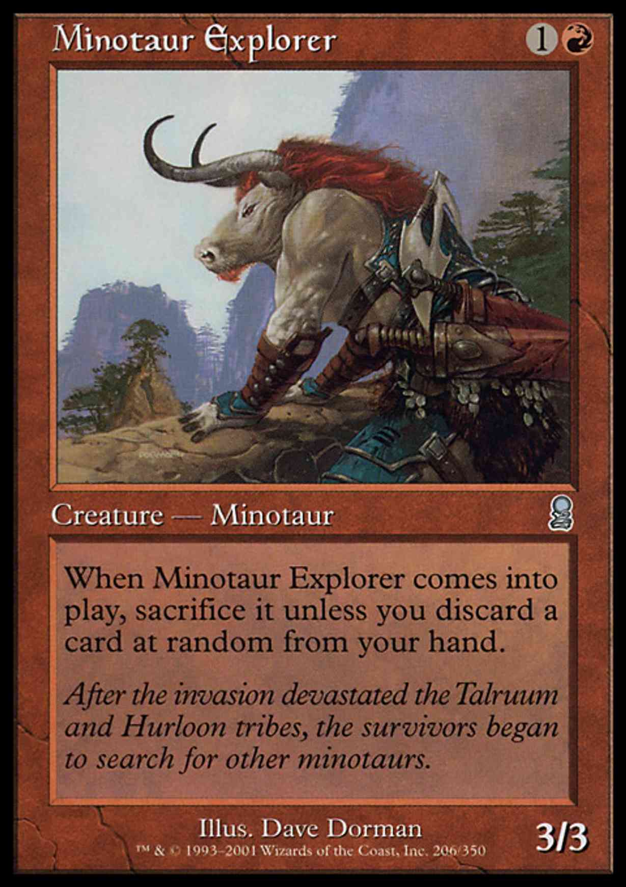 Minotaur Explorer magic card front