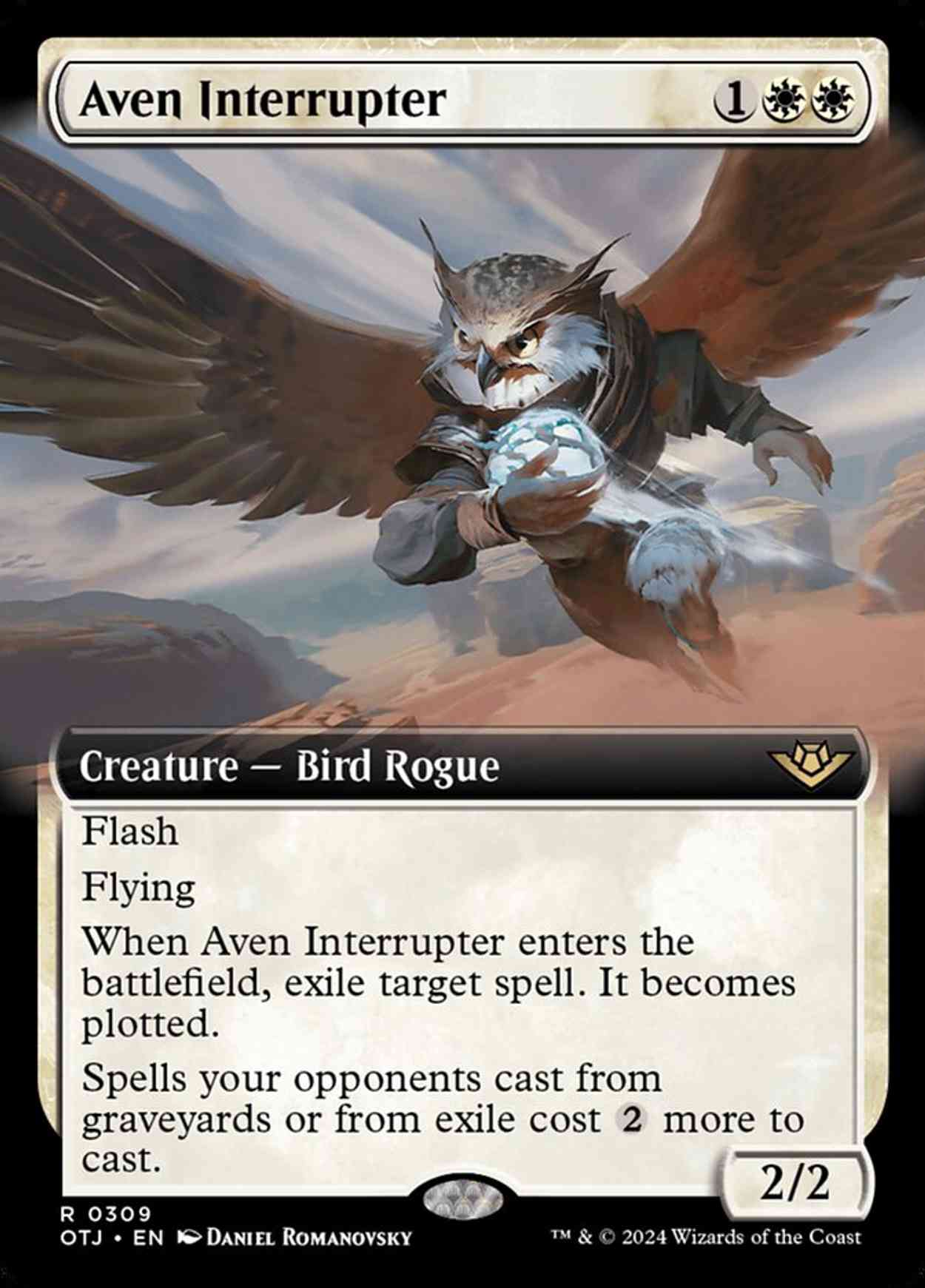 Aven Interrupter (Extended Art) magic card front