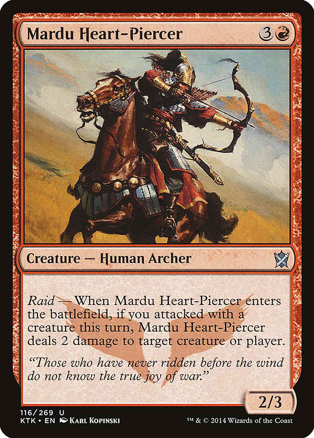Mardu Heart-Piercer magic card front
