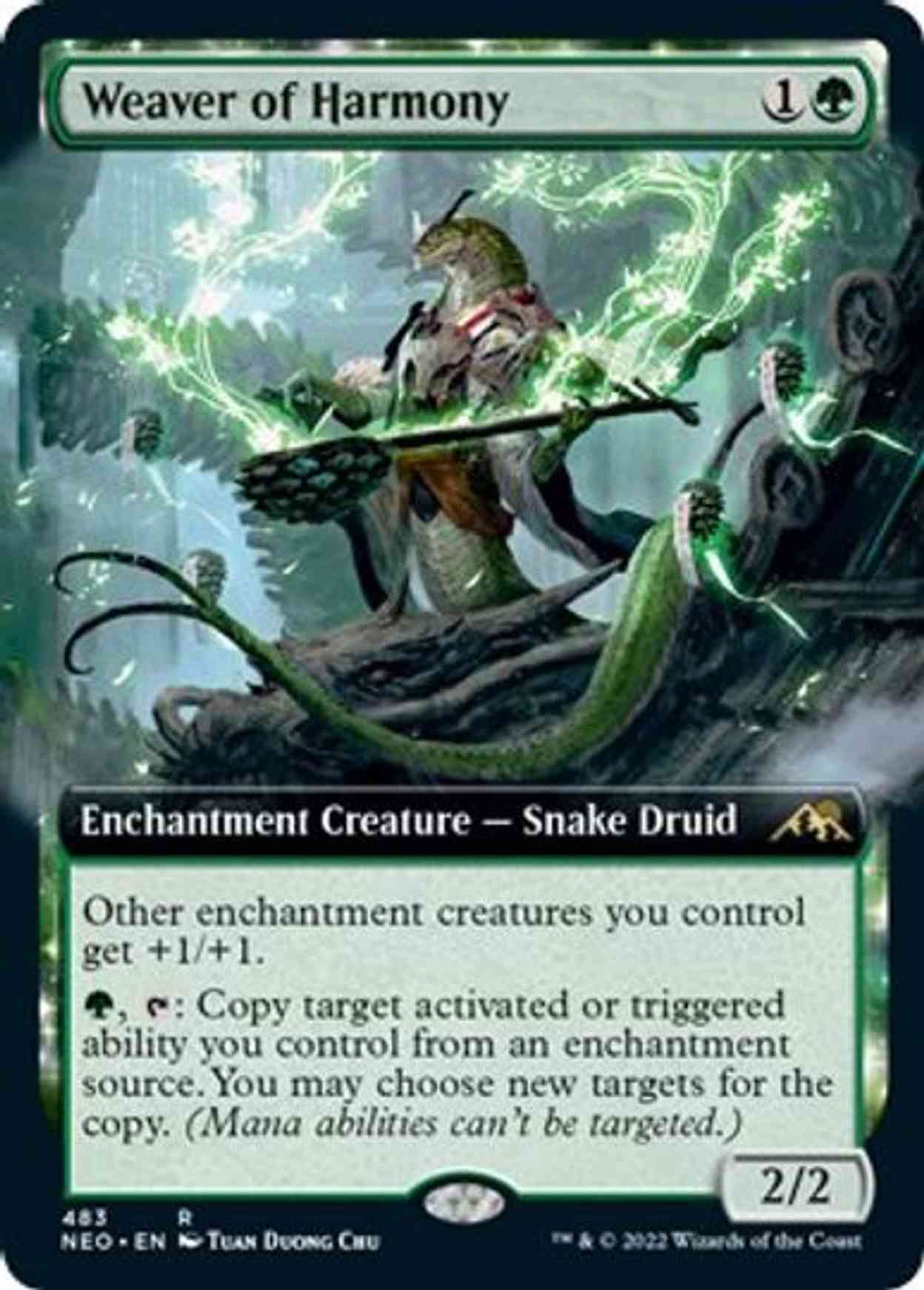 Weaver of Harmony (Extended Art) magic card front