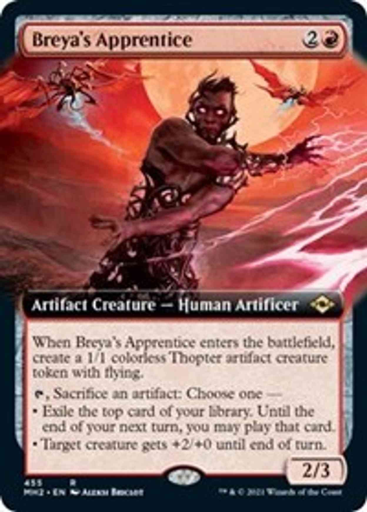 Breya's Apprentice (Extended Art) magic card front