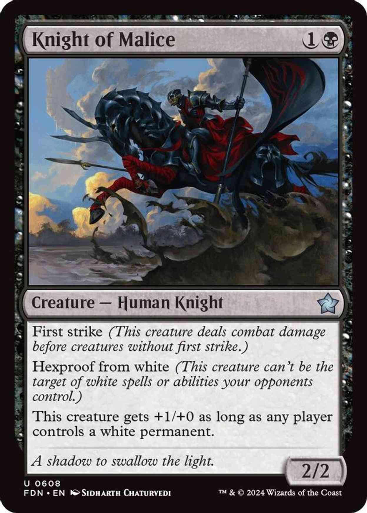 Knight of Malice magic card front