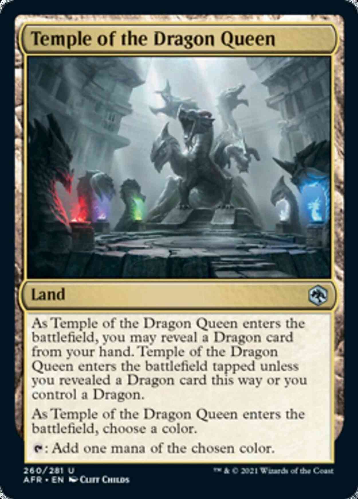 Temple of the Dragon Queen magic card front