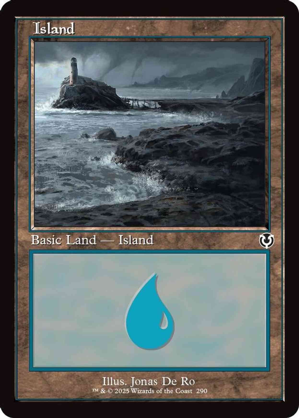 Island (290) (Retro Frame) magic card front