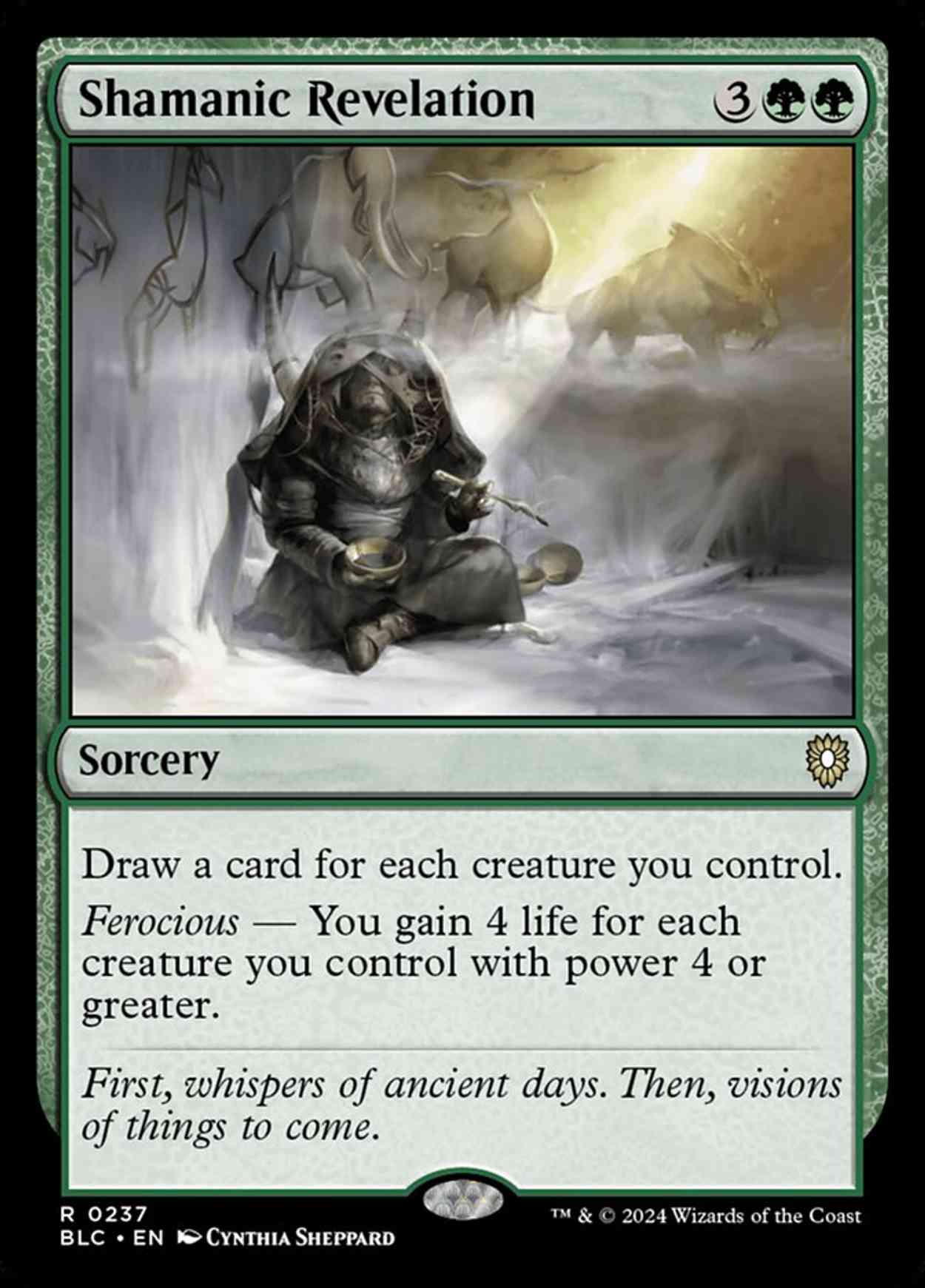 Shamanic Revelation magic card front