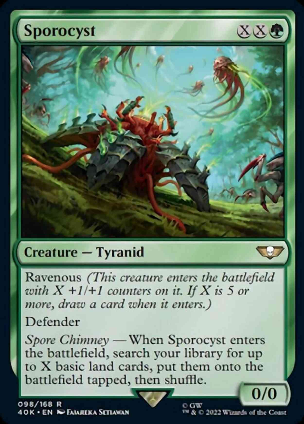 Sporocyst magic card front