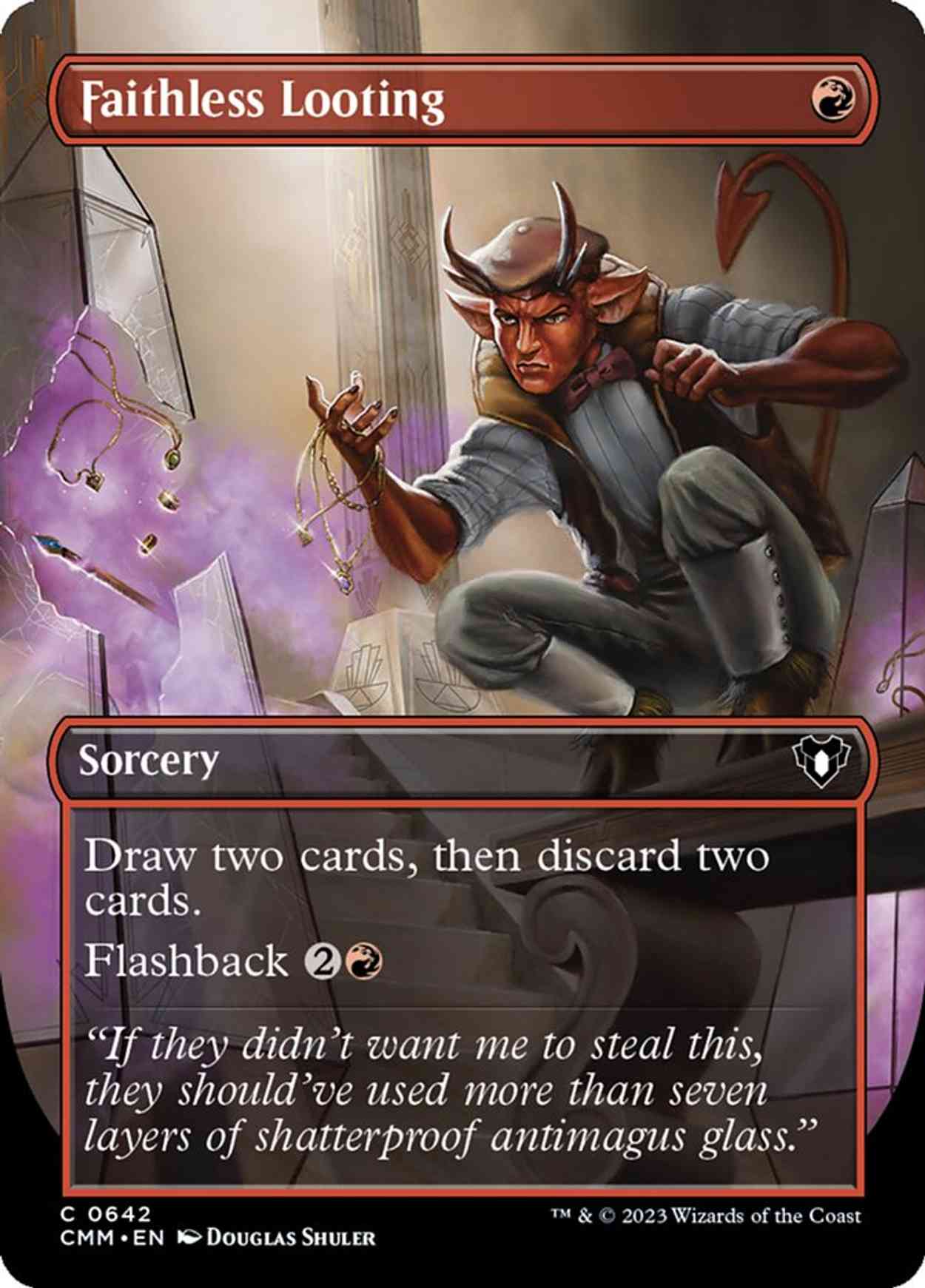 Faithless Looting (Borderless) magic card front