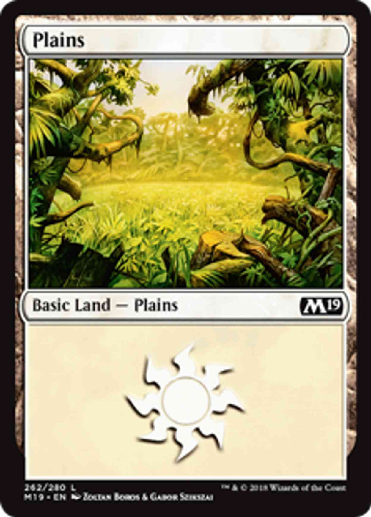 Plains (262) magic card front