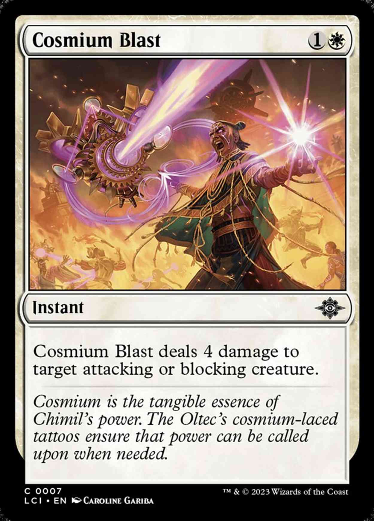 Cosmium Blast magic card front