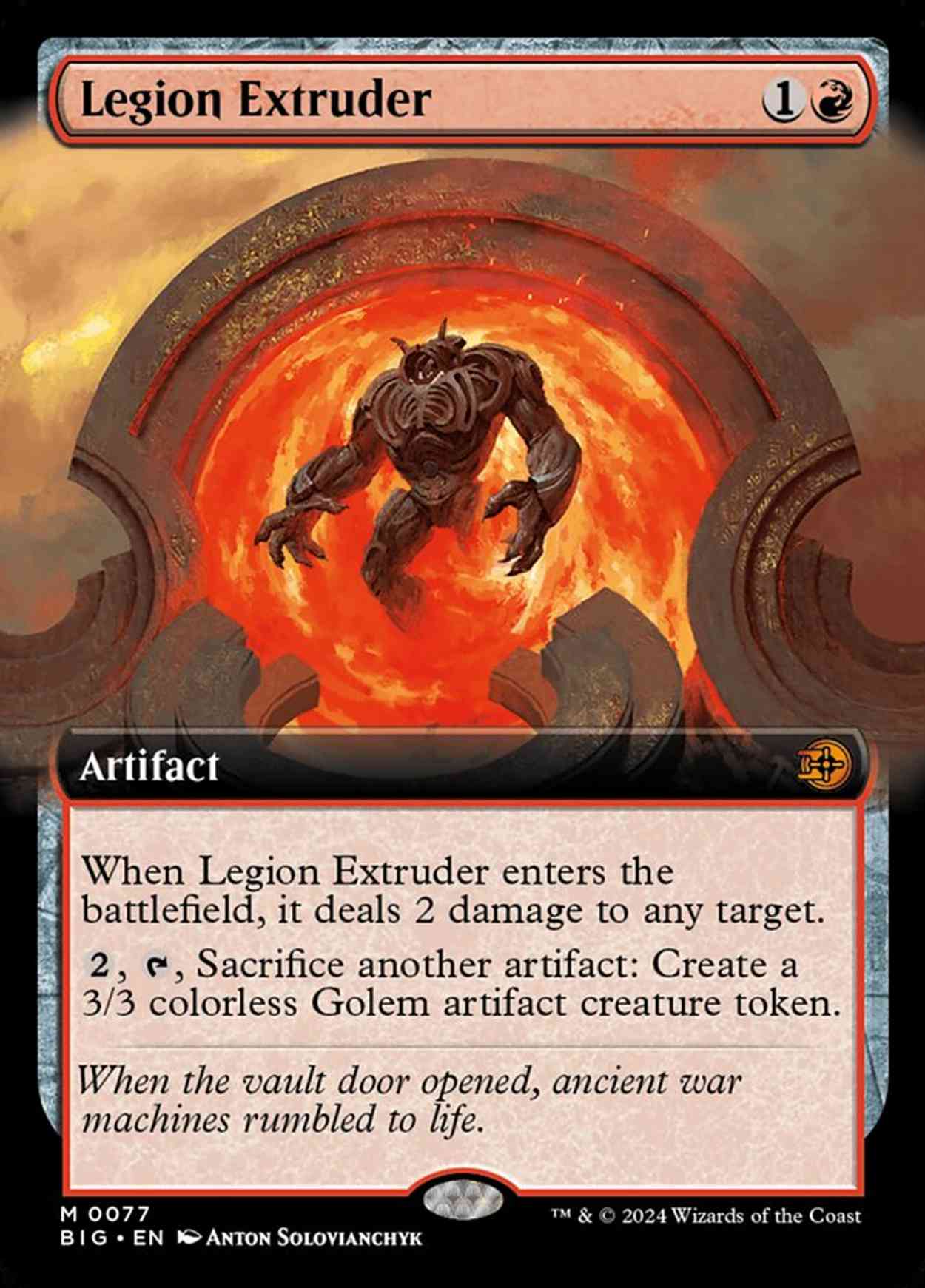 Legion Extruder (Extended Art) magic card front