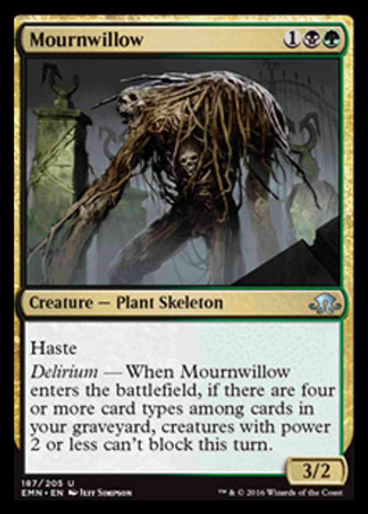 Mournwillow magic card front