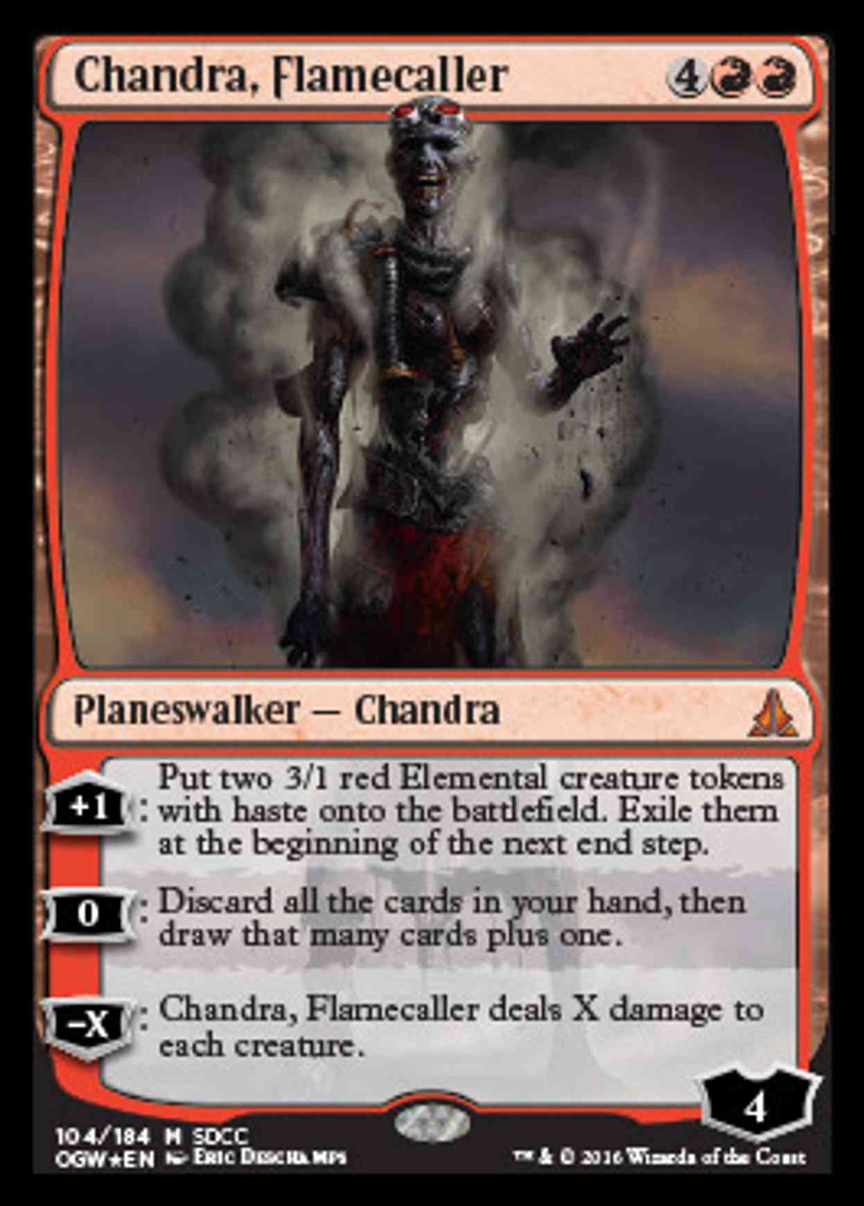 Chandra, Flamecaller (SDCC 2016 Exclusive) magic card front