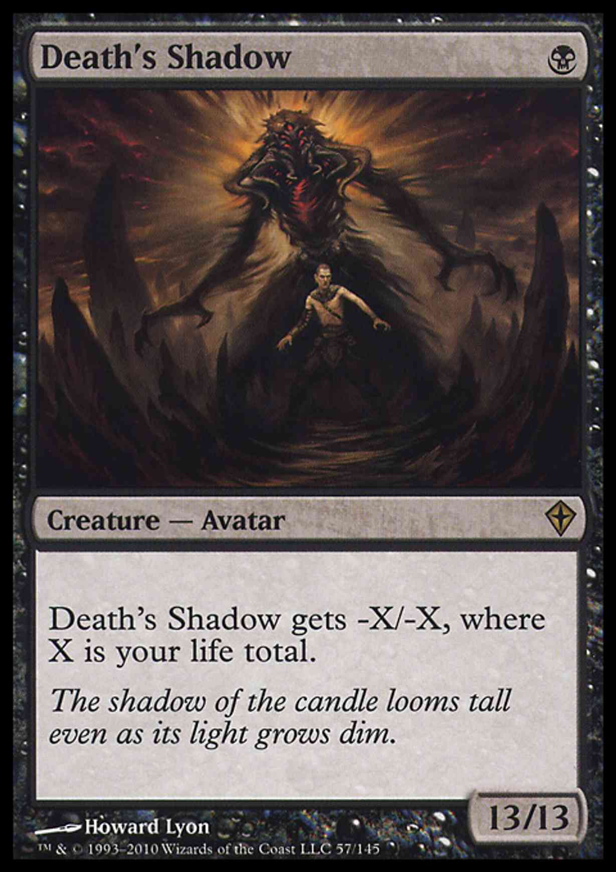 Death's Shadow magic card front