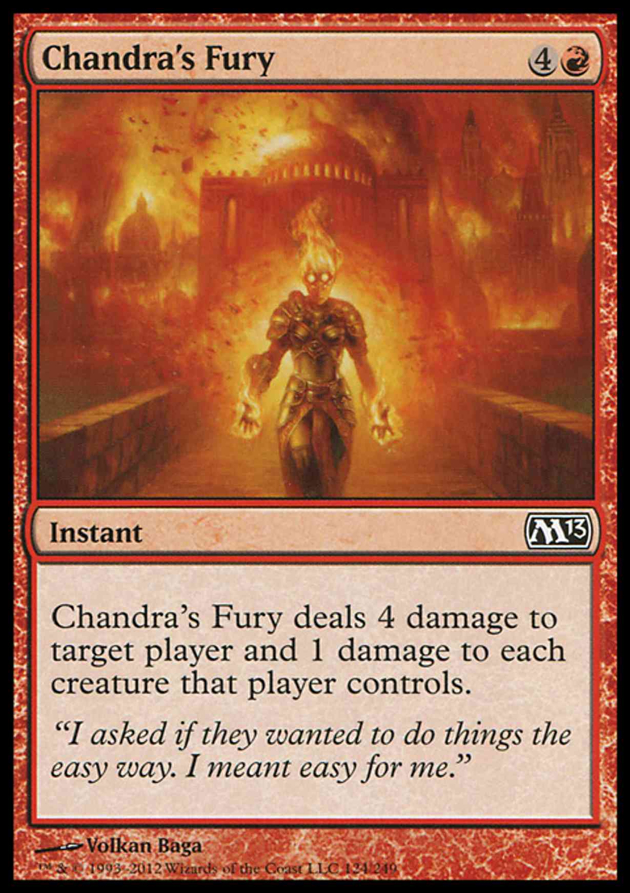 Chandra's Fury magic card front