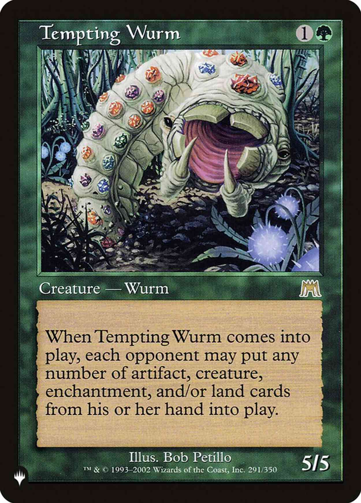 Tempting Wurm magic card front