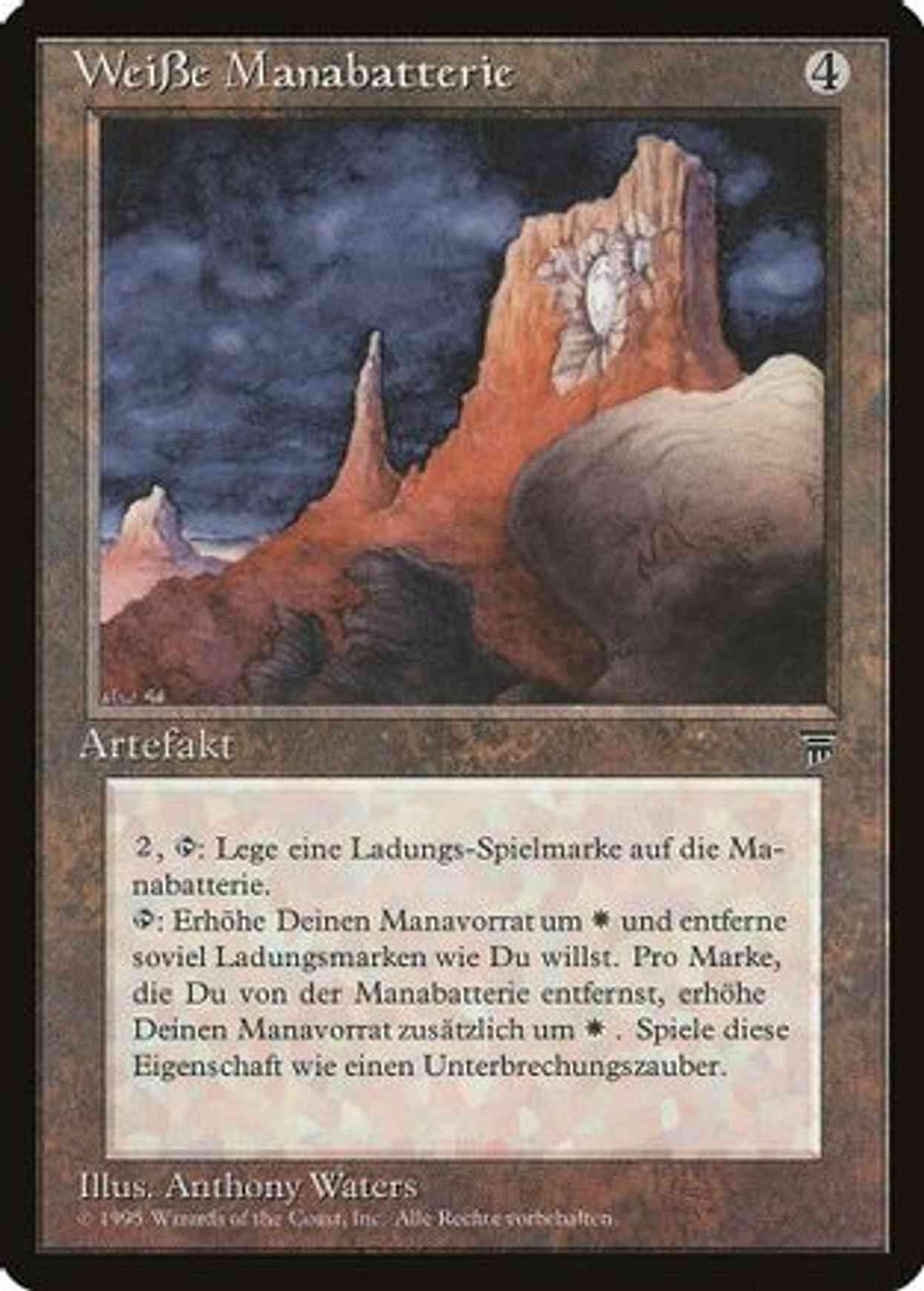 White Mana Battery (German) - "WeiBe Manabatterie" magic card front