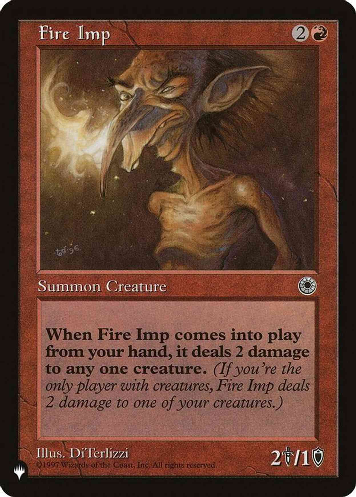 Fire Imp magic card front