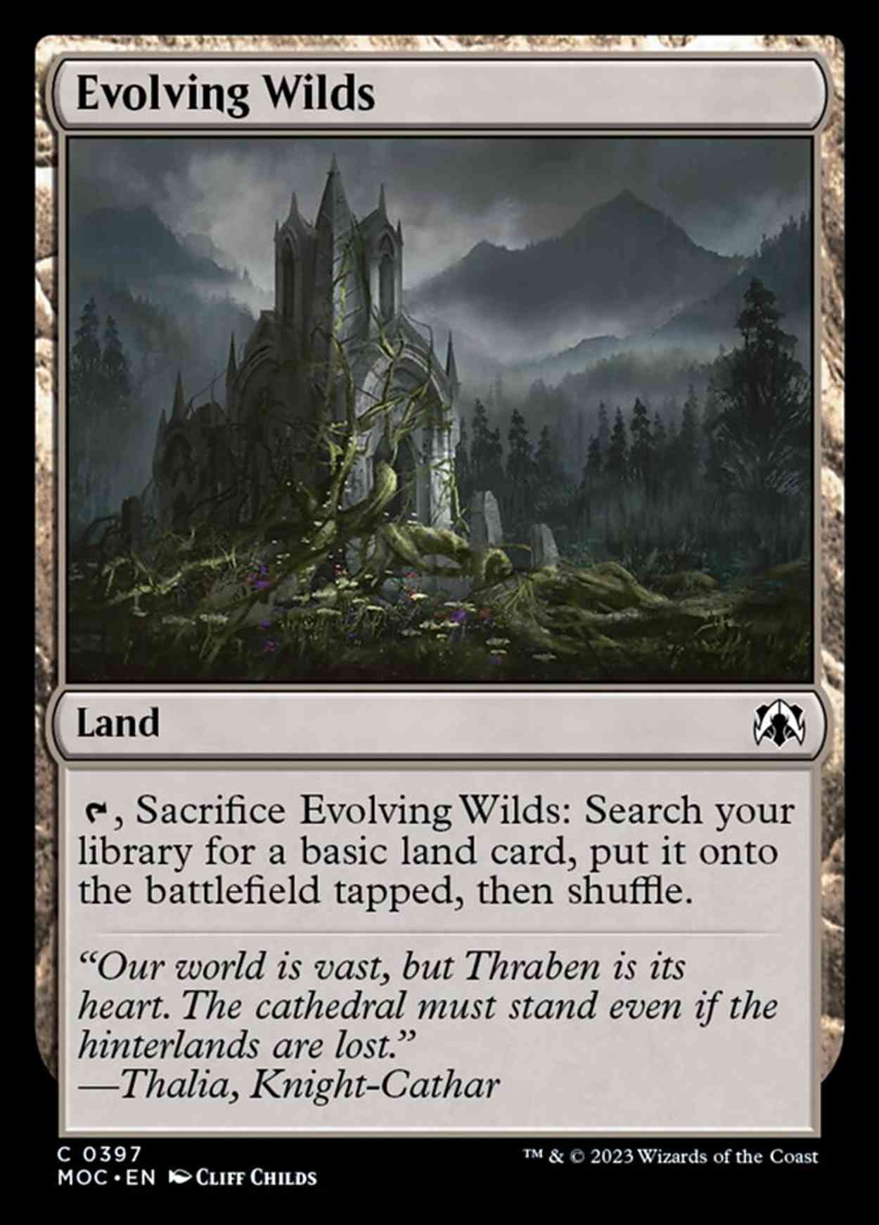 Evolving Wilds magic card front