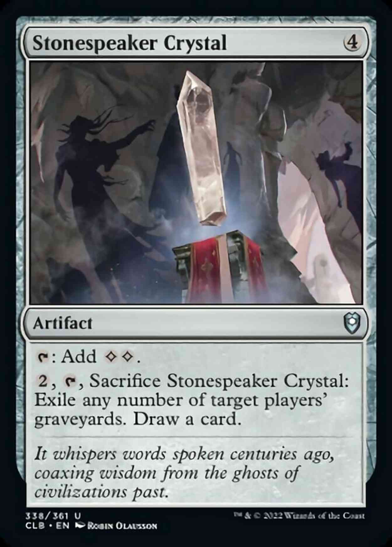 Stonespeaker Crystal magic card front
