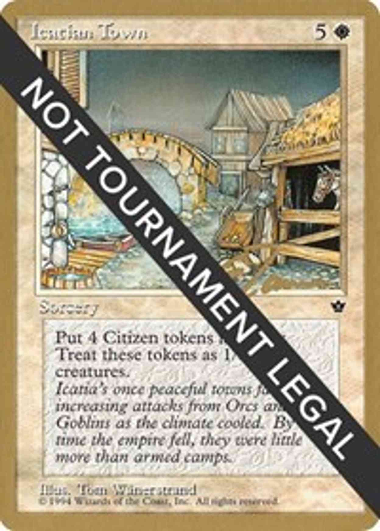 Icatian Town - 1996 Eric Tam (FEM) magic card front