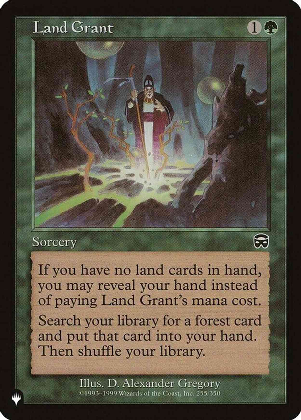 Land Grant magic card front