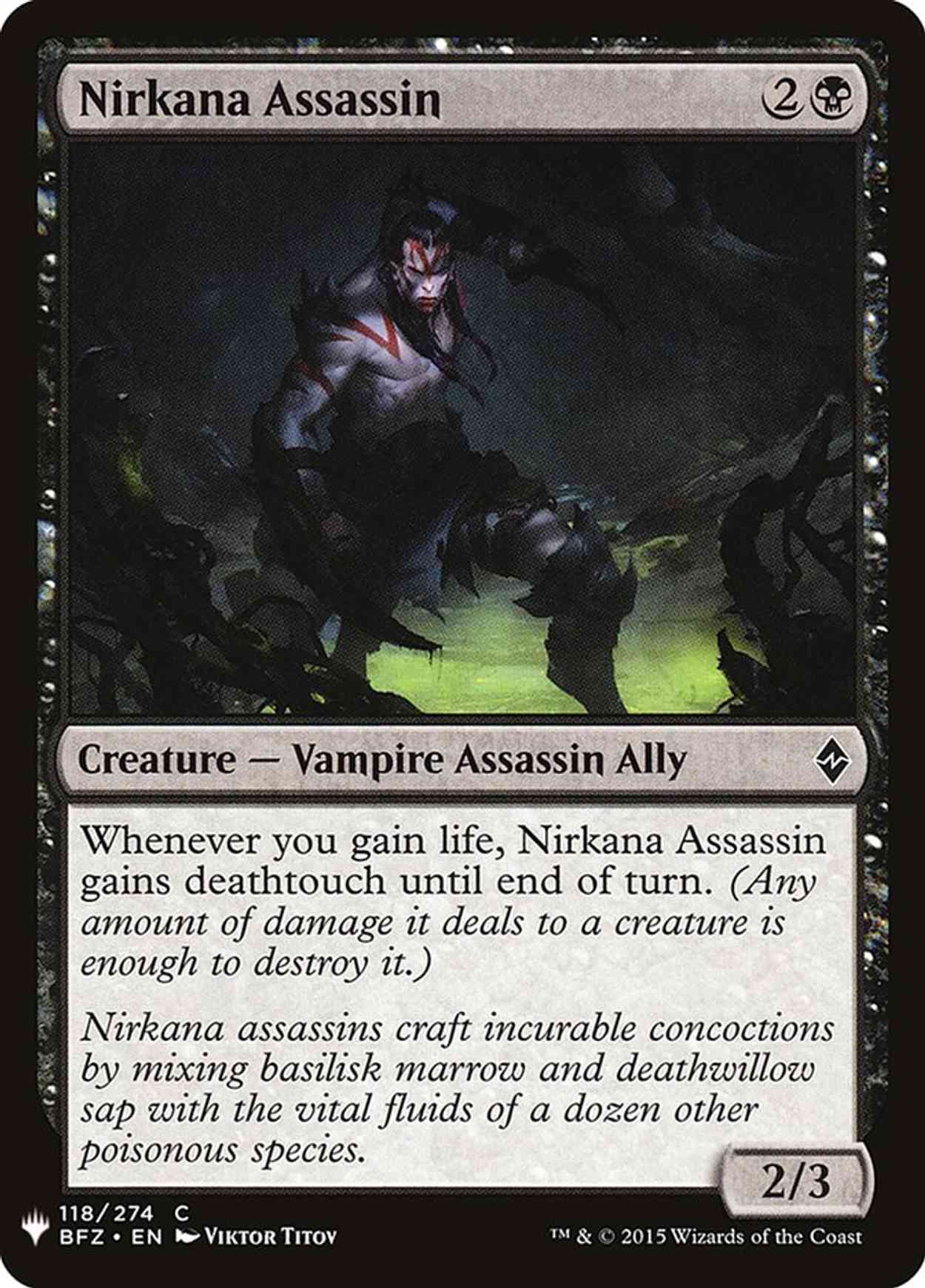 Nirkana Assassin magic card front