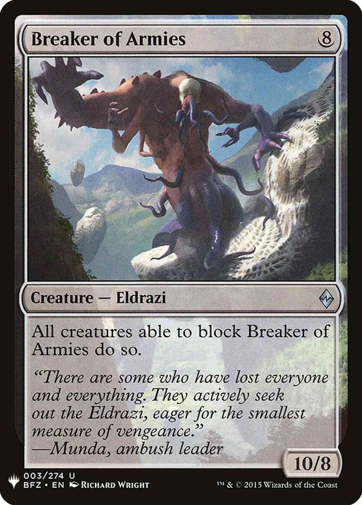 Breaker of Armies magic card front