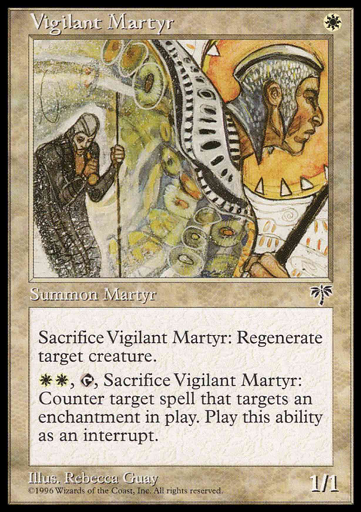 Vigilant Martyr magic card front