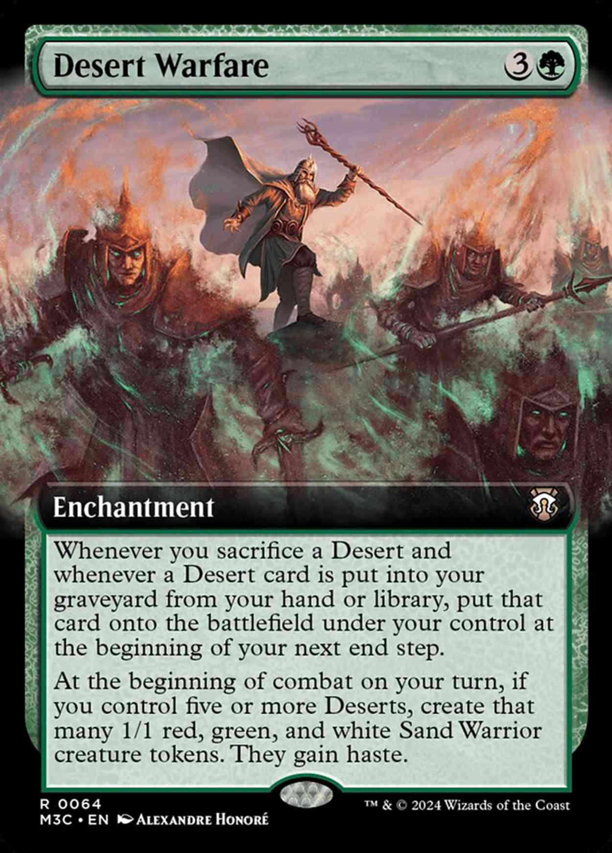 Desert Warfare (Extended Art) magic card front