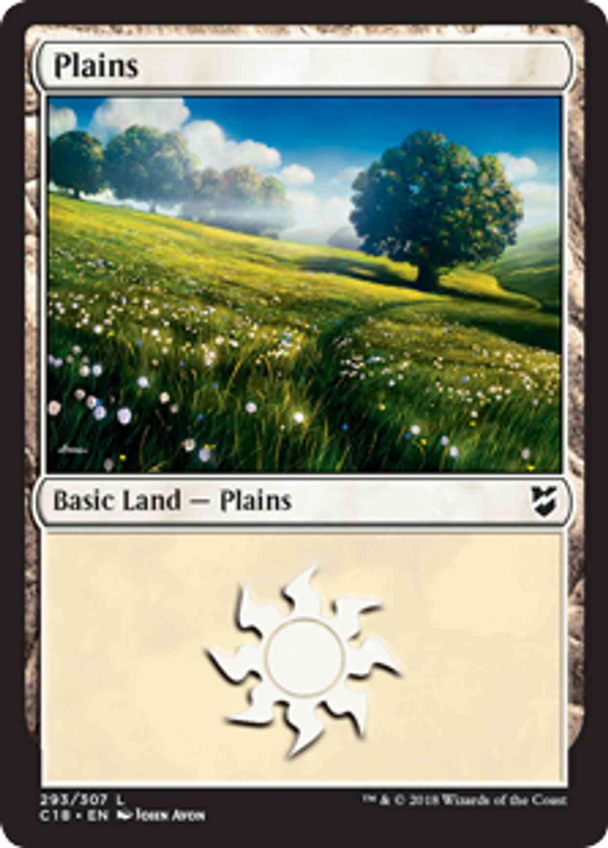 Plains (293) magic card front