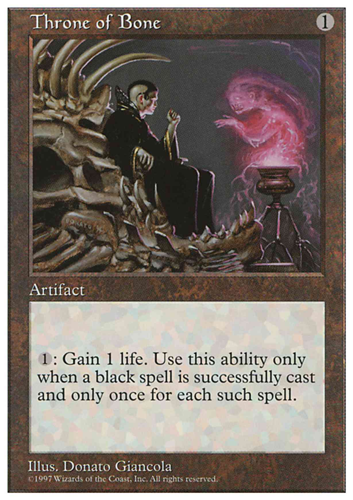Throne of Bone magic card front