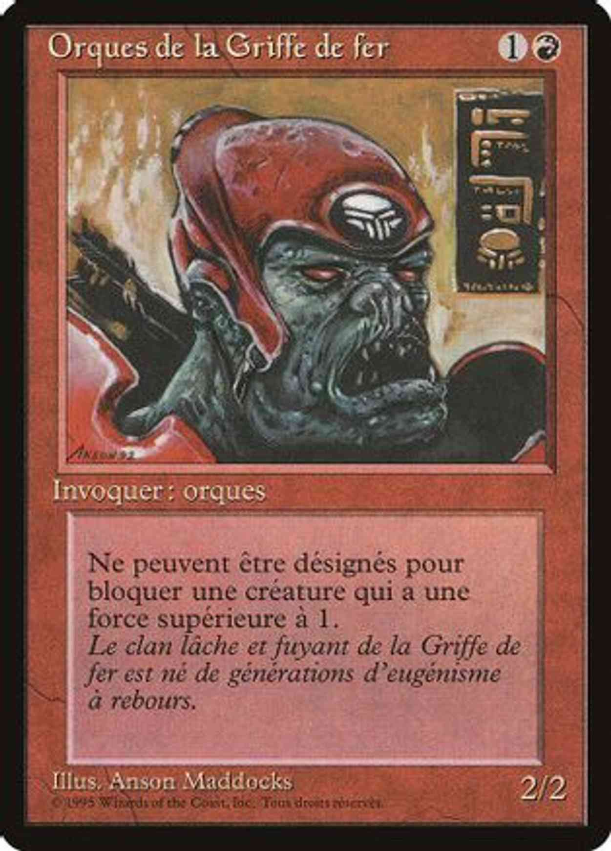 Ironclaw Orcs (French) - "Orques de la Griffe de fer" magic card front