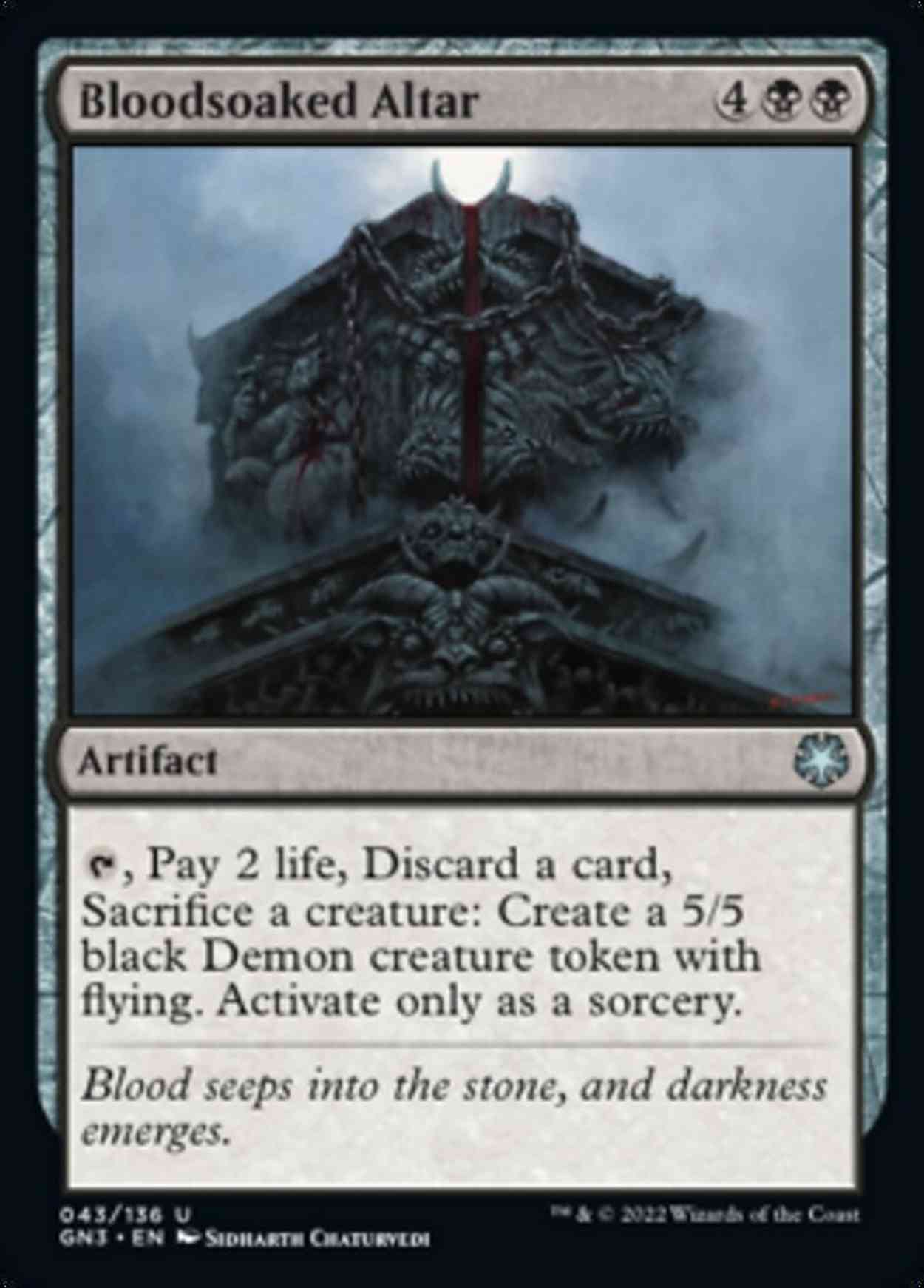 Bloodsoaked Altar magic card front
