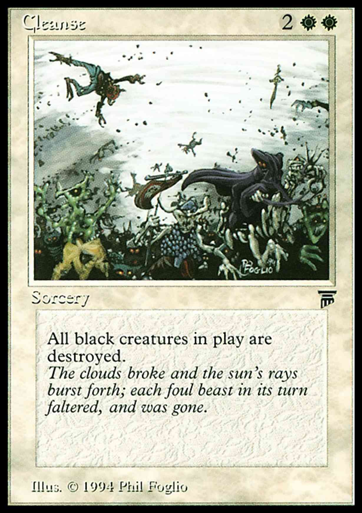 Cleanse magic card front