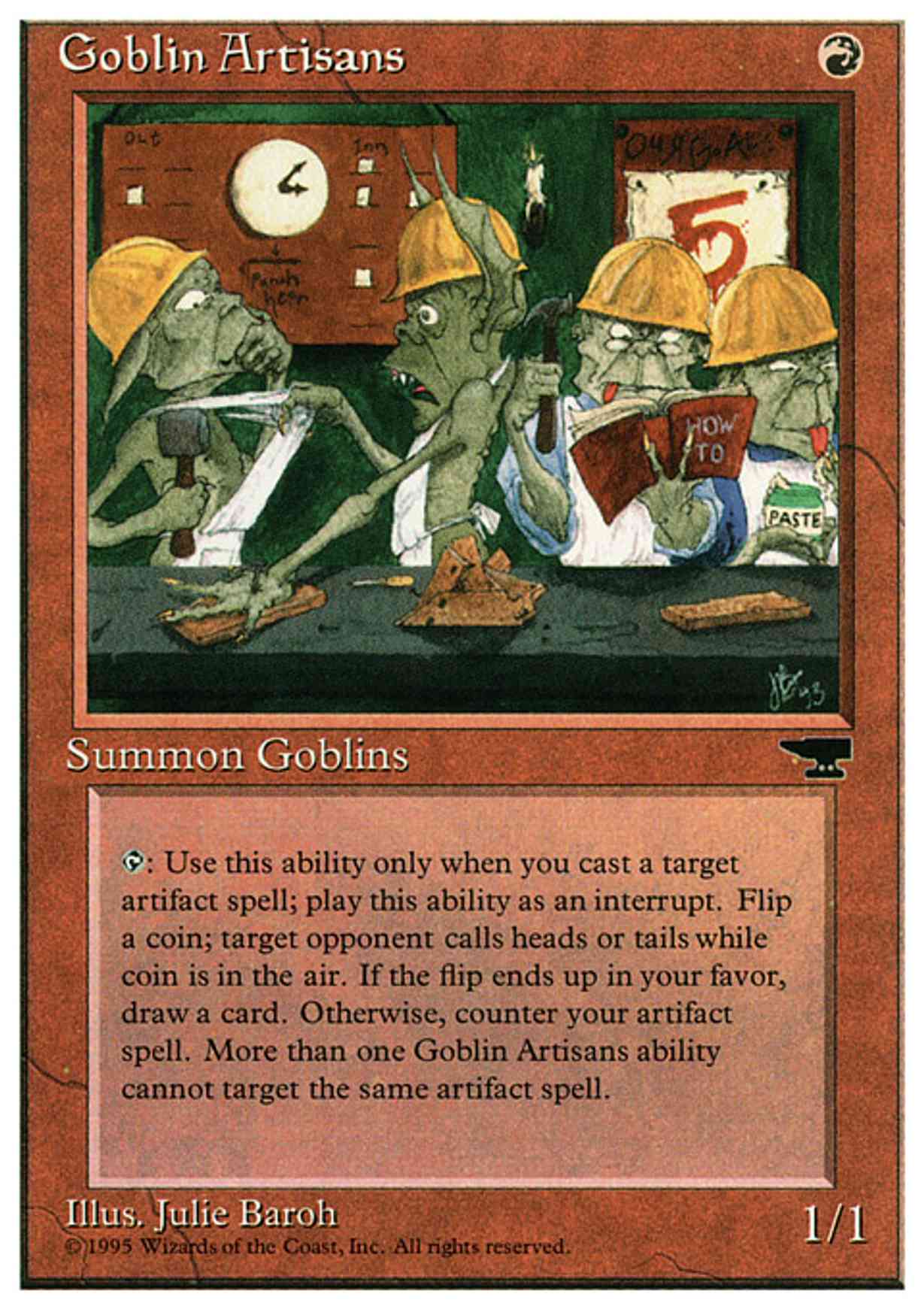 Goblin Artisans magic card front