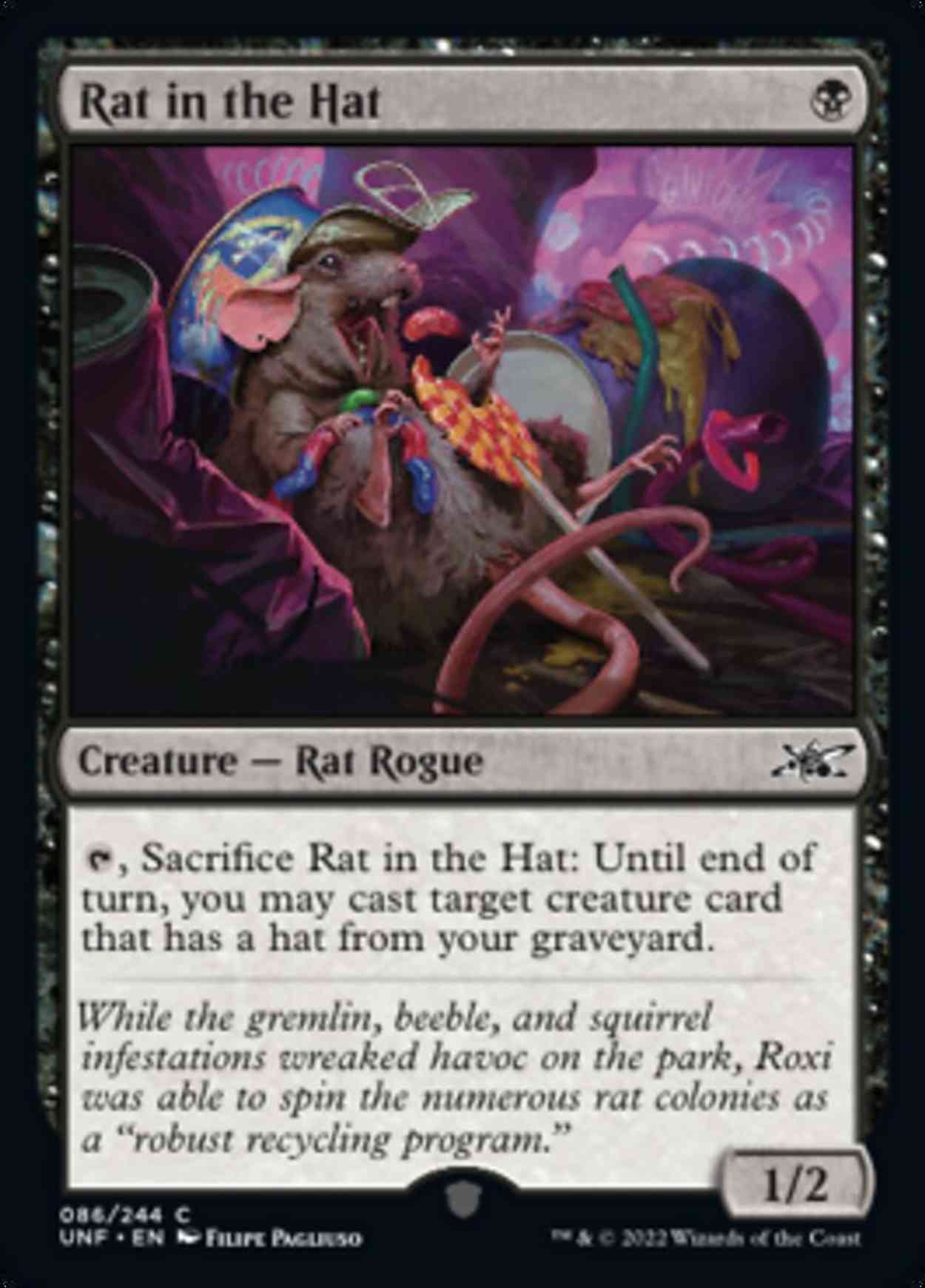 Rat in the Hat magic card front