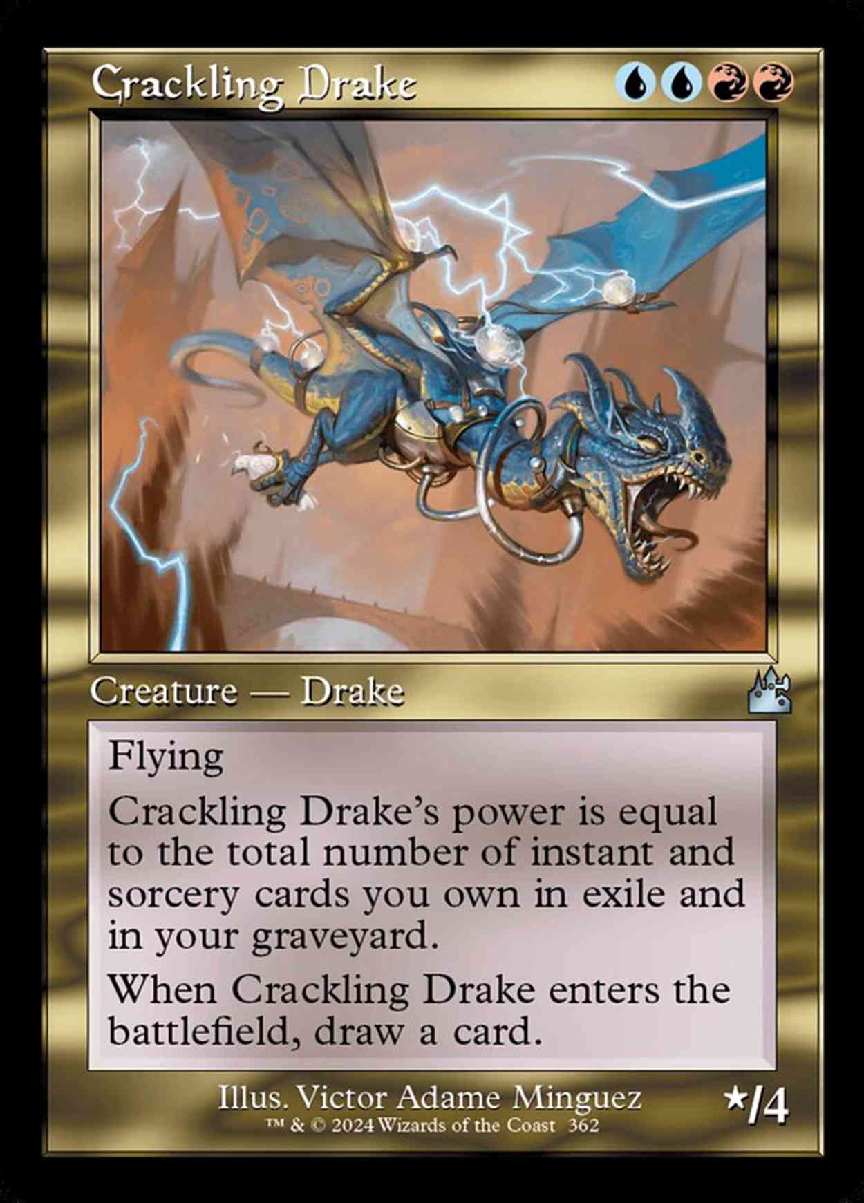 Crackling Drake (Retro Frame) magic card front