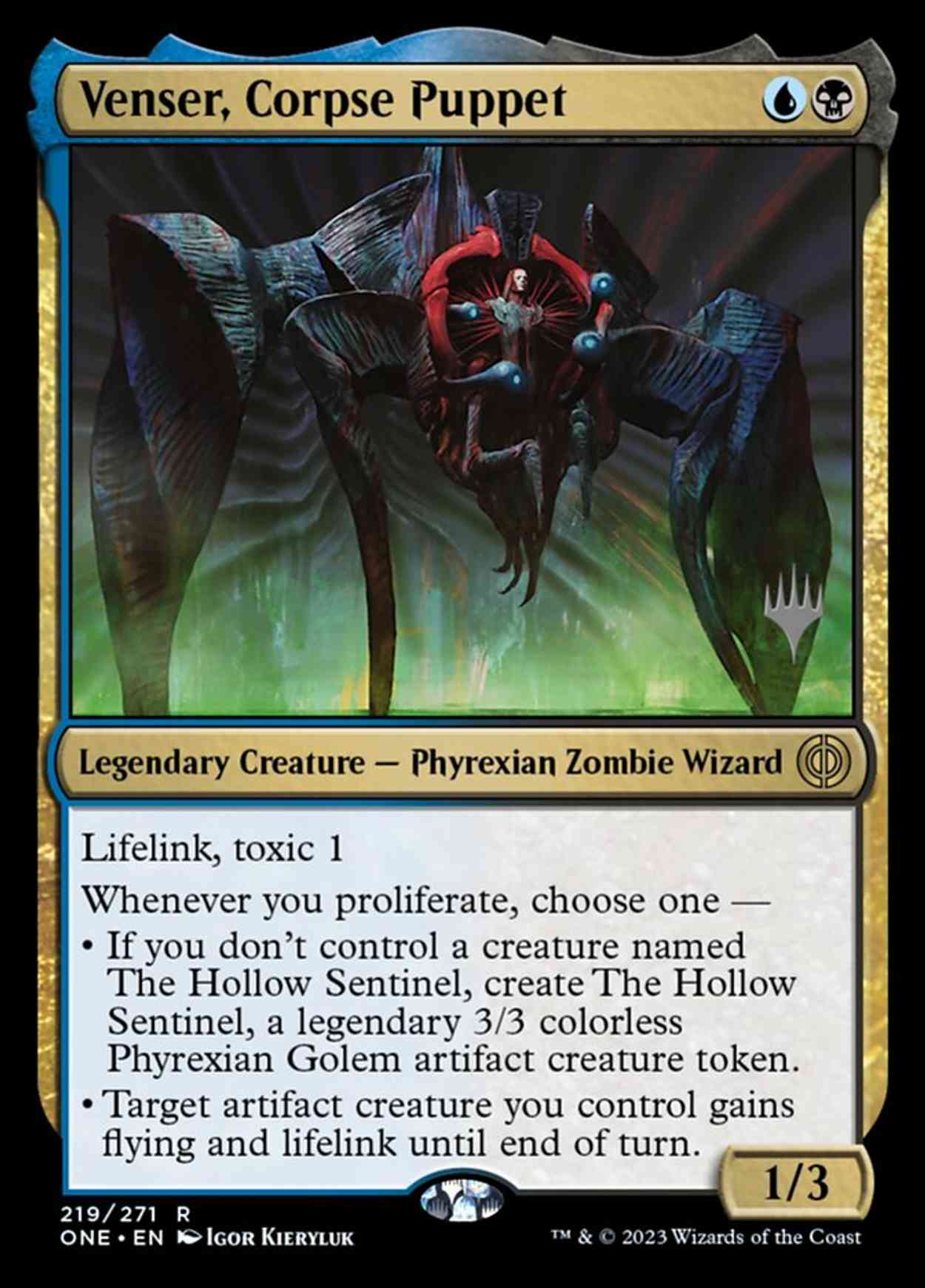 Venser, Corpse Puppet magic card front