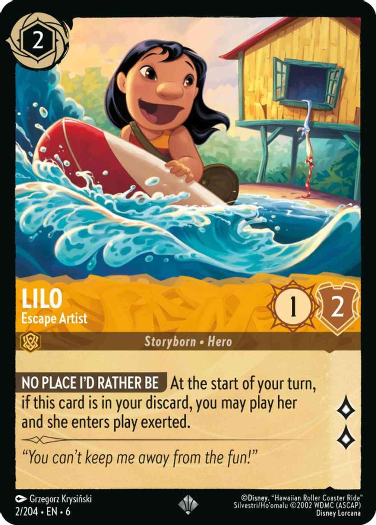 Lilo - Escape Artist magic card front