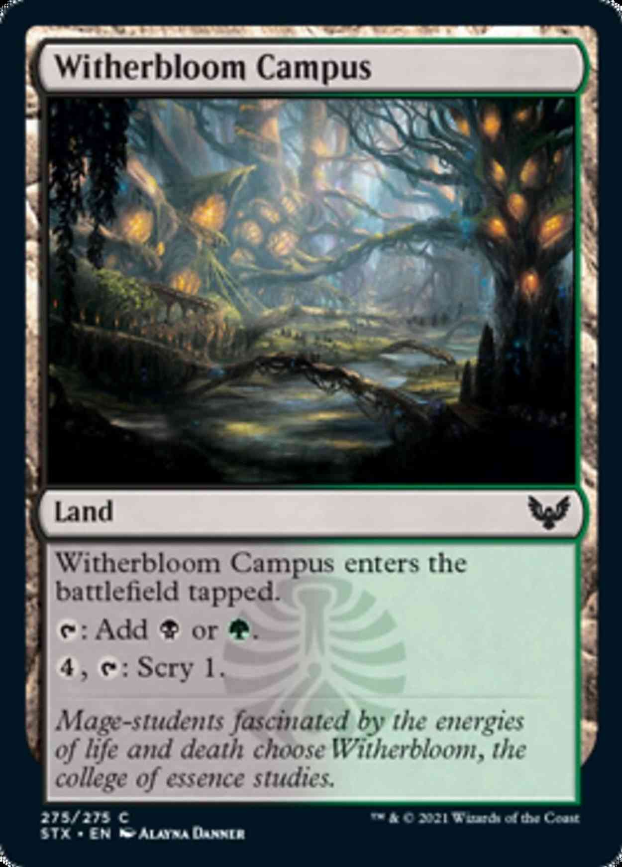 Witherbloom Campus magic card front