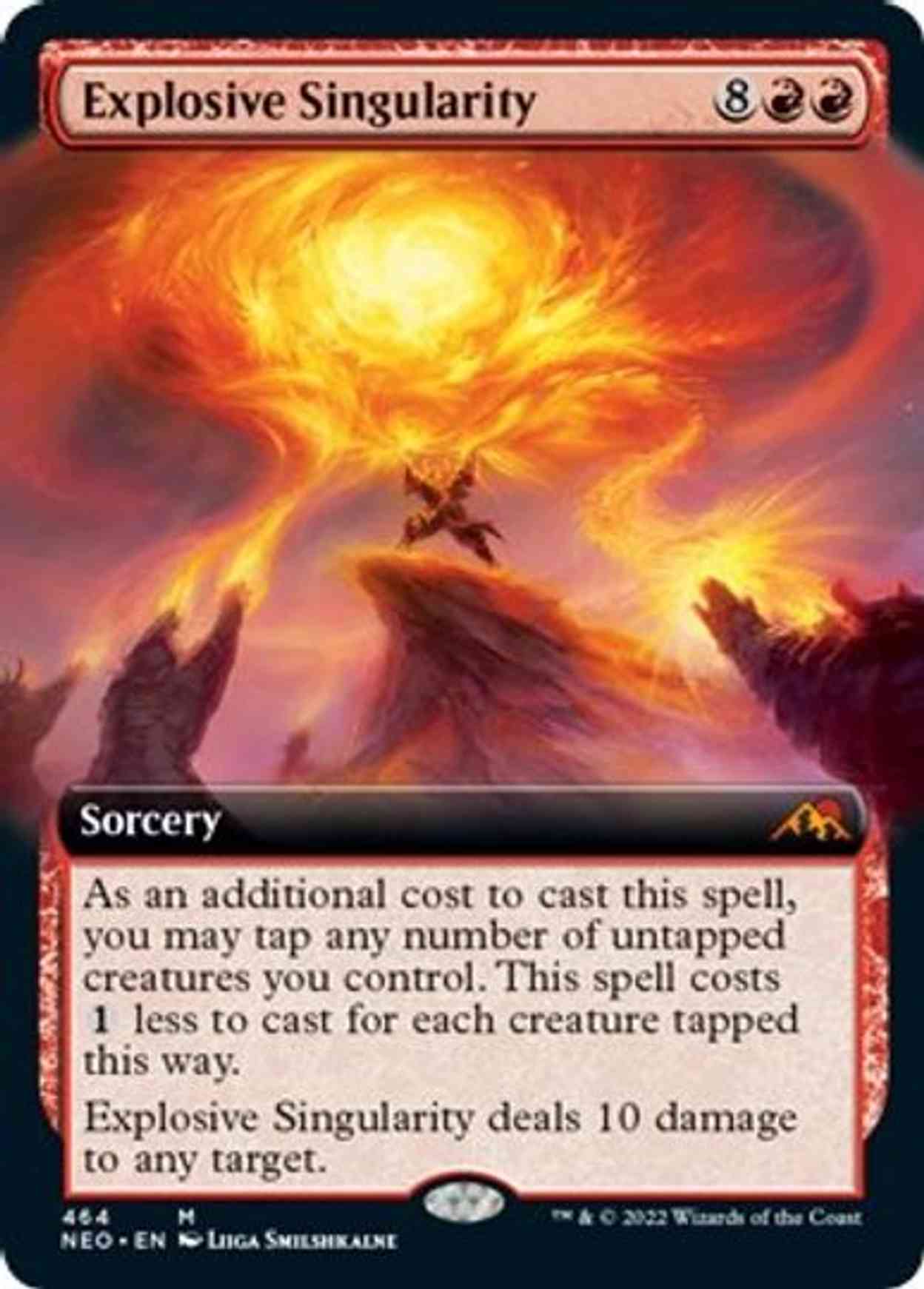 Explosive Singularity (Extended Art) magic card front
