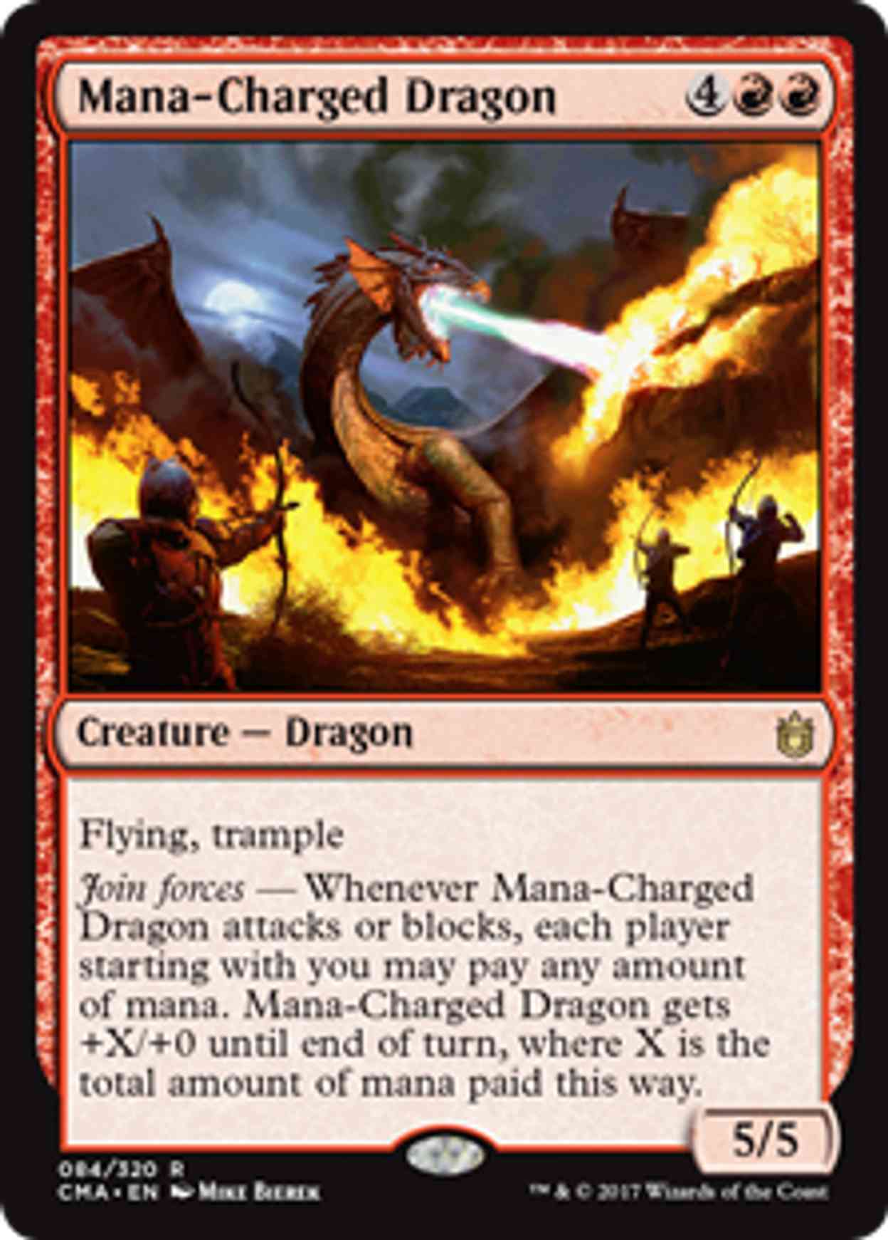 Mana-Charged Dragon magic card front