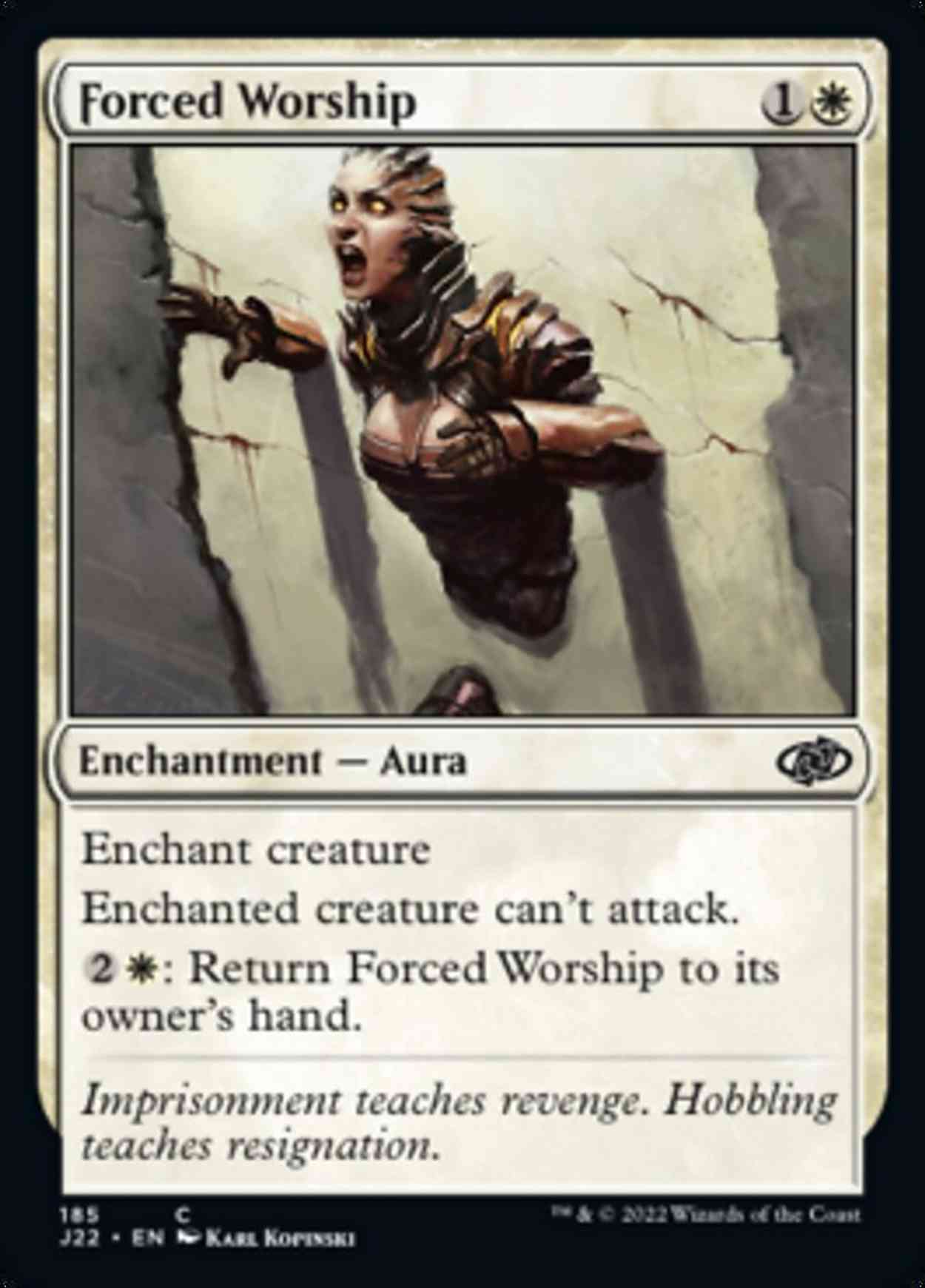 Forced Worship magic card front